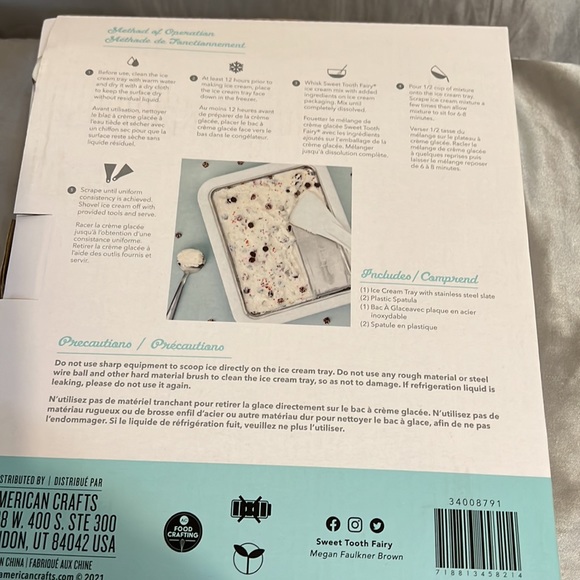 NWT 3 pcSweet tooth fairy🍦stainless steel tray $15 - Picture 2 of 4